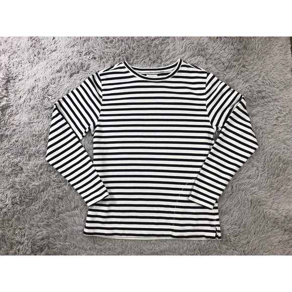 Urban Outfitters Lark & Wolff Sweater Long Sleeve Scoop Neck Red Striped Size M - Picture 4 of 10